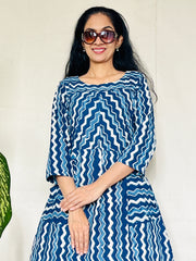 Indigo Dyed Long Dress