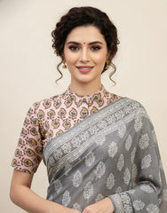 Sanganeri Hand Block Printed Cotton Blouse