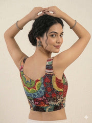 Kantha Hand Stitched Crop Top Blouse (Copy)
