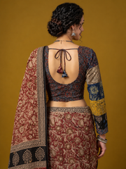 Patchwork AJRAKH Printed Cotton Blouse