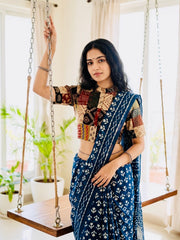 Patchwork AJRAKH Printed Cotton Blouse
