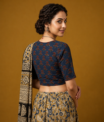 AJRAKH Hand Block Printed Blouse