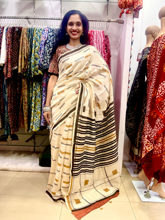 Chanderi Silk aree