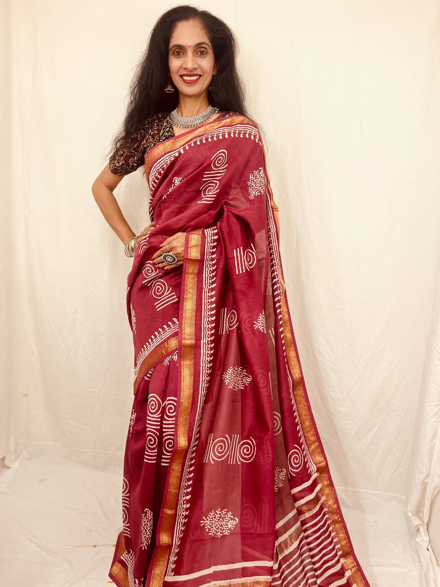 Maheshwari Silk Saree