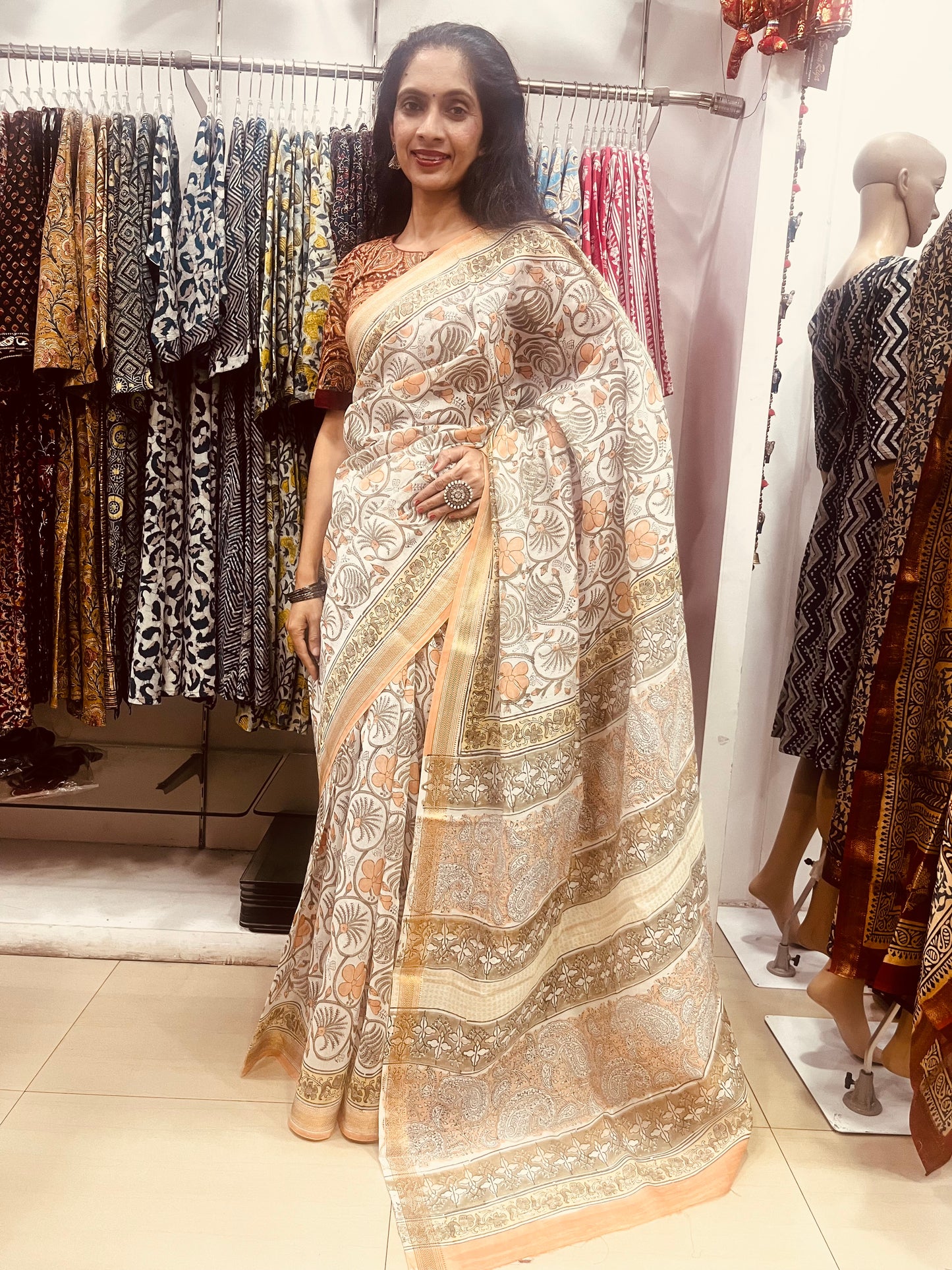 Maheshwari Silk Saree