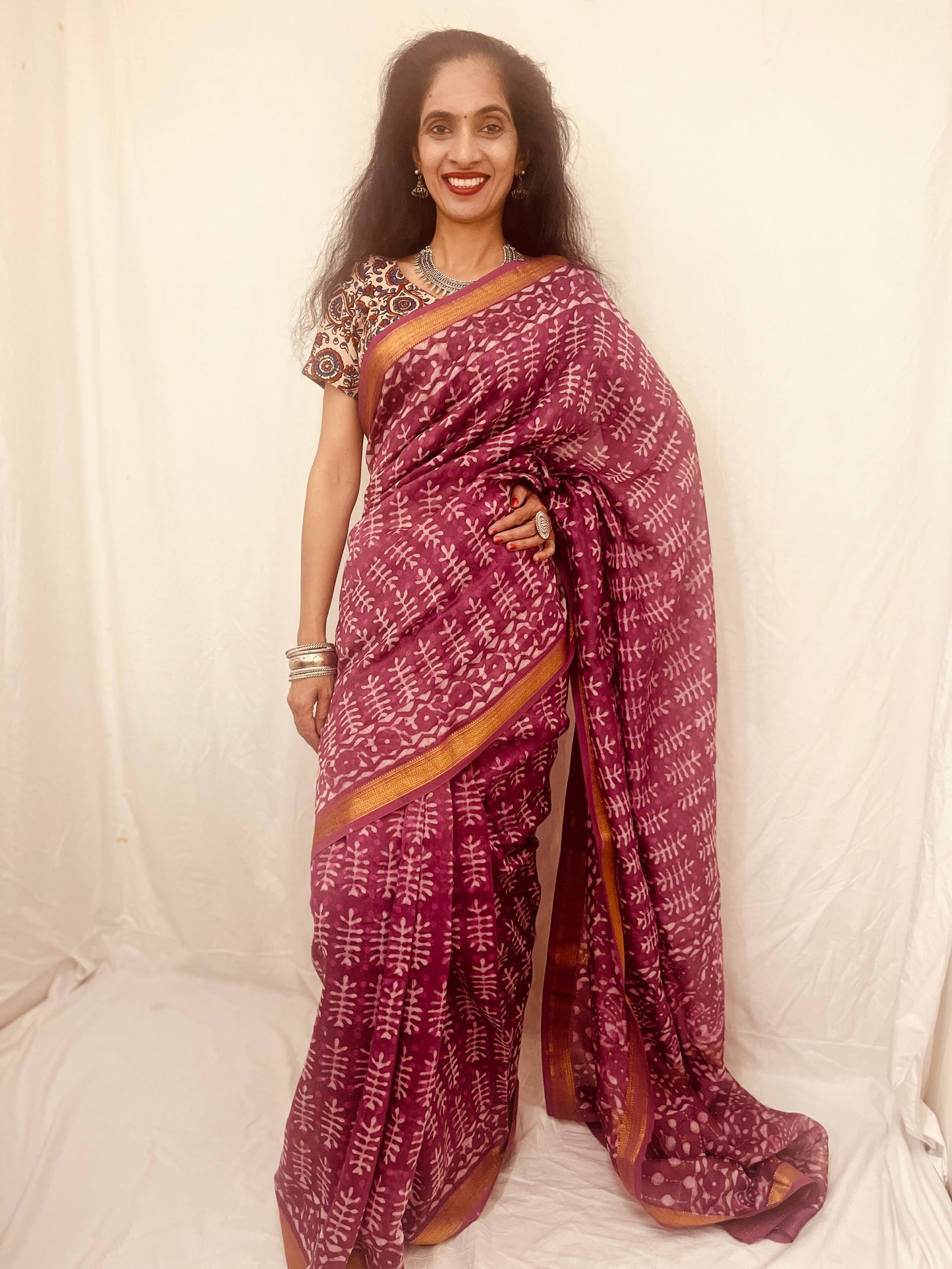 Maheshwari Silk Saree