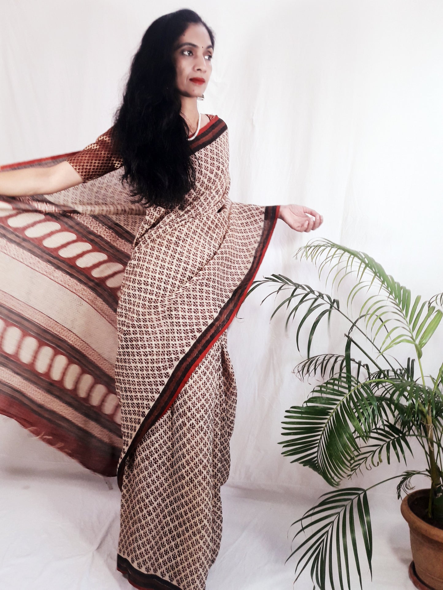 Pure Linen Saree