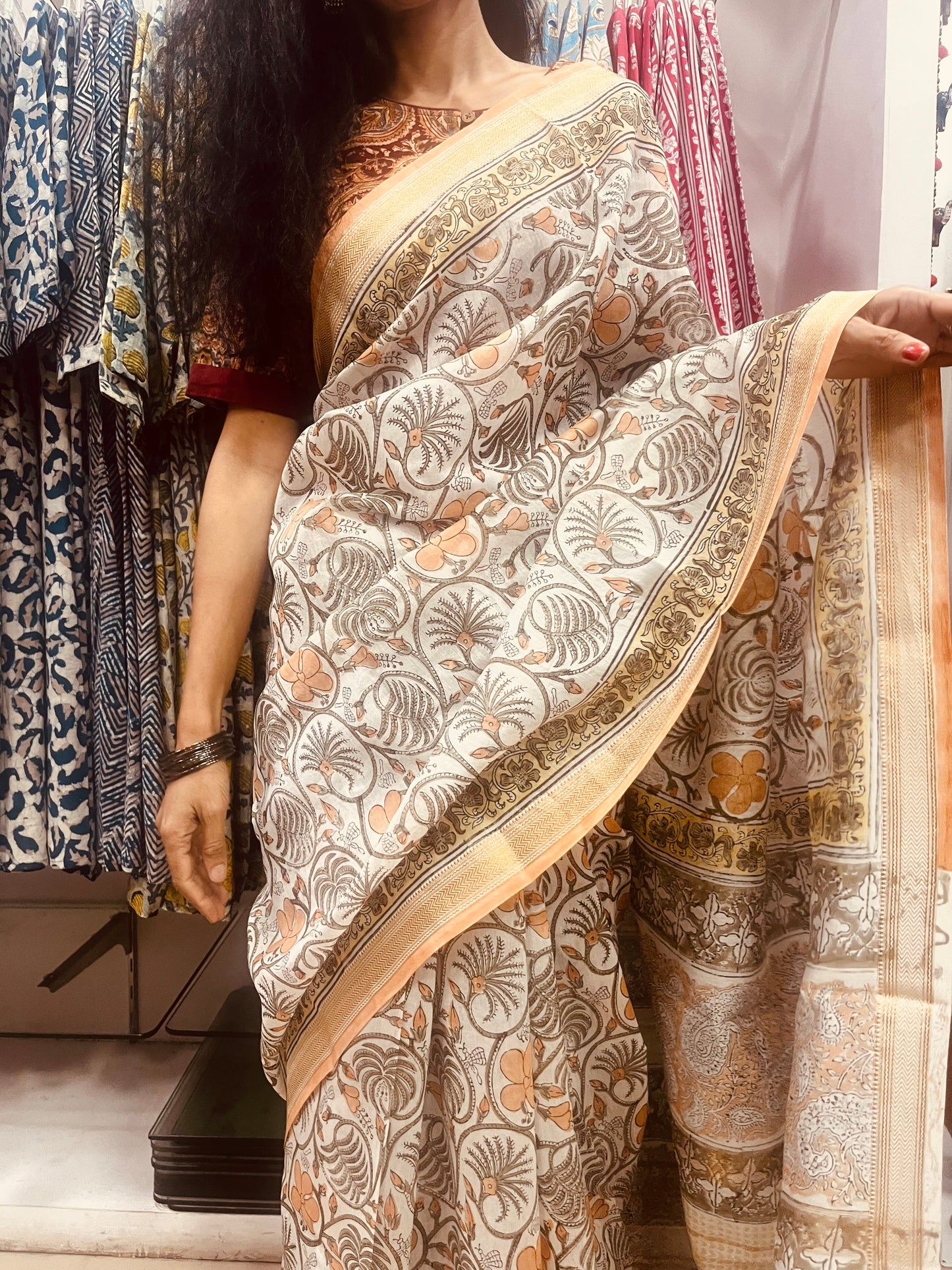 Maheshwari Silk Saree
