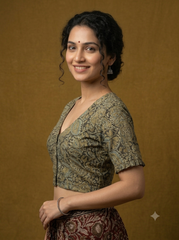AJRAKH Hand Block Printed Blouse