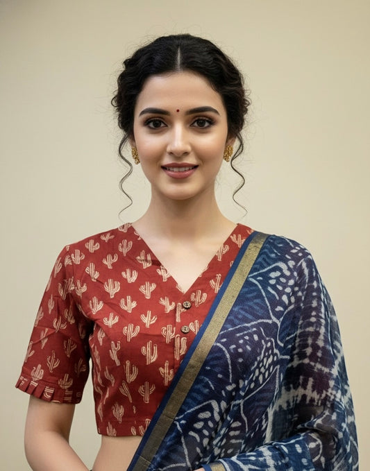Hand Block Printed Blouse
