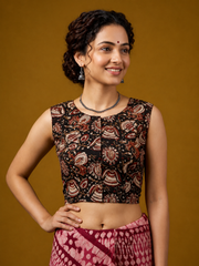 Kalamkari Hand Block Printed Blouse