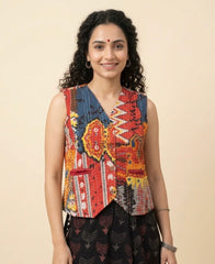 Kantha Hand Stitched Jacket Blouse
