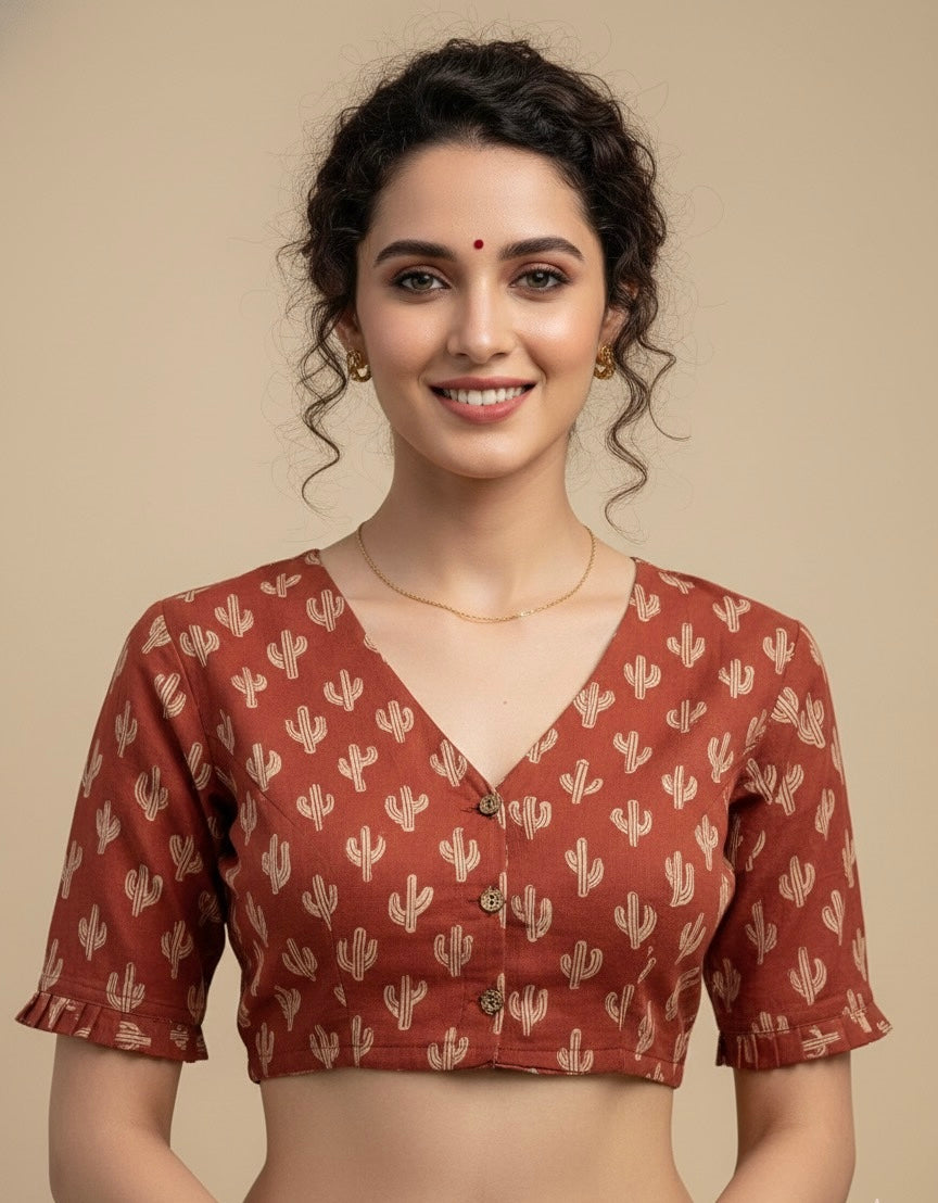 Hand Block Printed Blouse