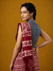 Indigo Dyed Hand Block Printed Blouse