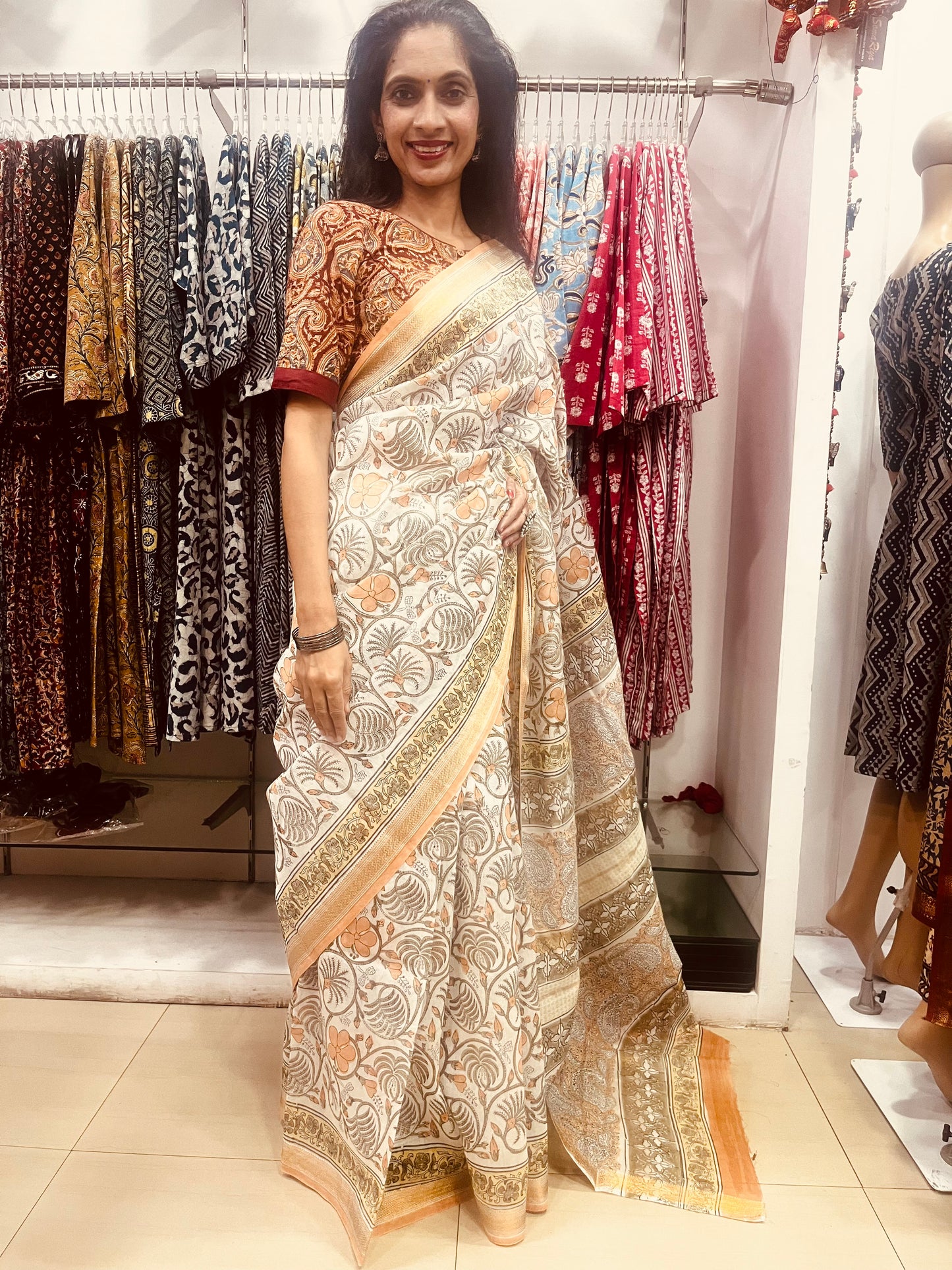 Maheshwari Silk Saree