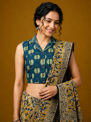 AJRAKH Hand Block Printed Blouse