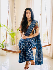 Patchwork AJRAKH Printed Cotton Blouse