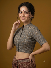 AJRAKH Hand Block Printed Blouse
