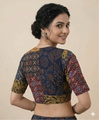 Patchwork AJRAKH Printed Cotton Blouse