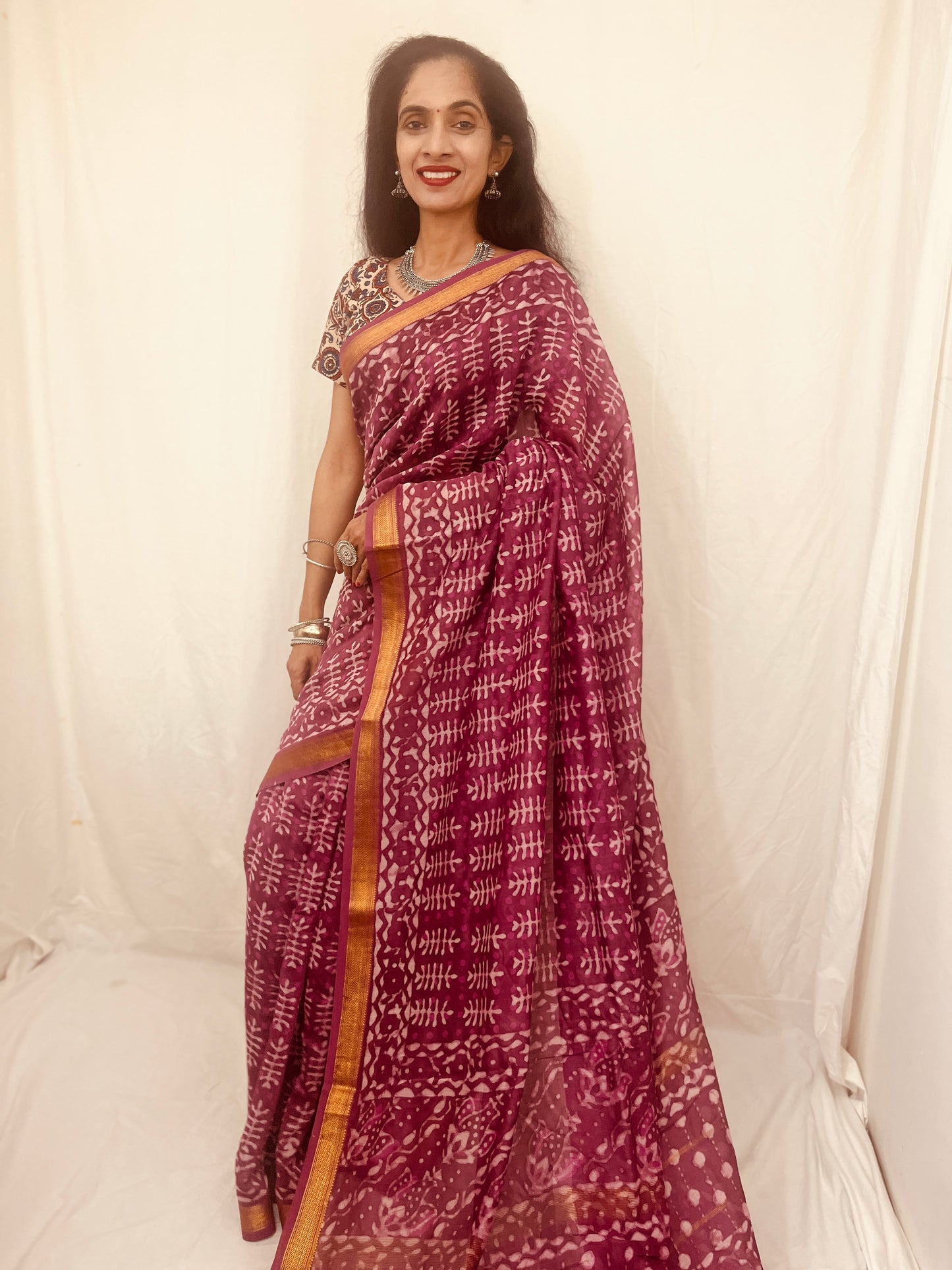 Maheshwari Silk Saree