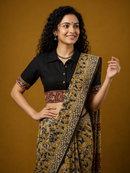 Kalamkari Border Blouse