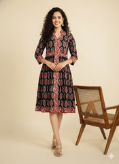 Hand Block Kalamkari Dress