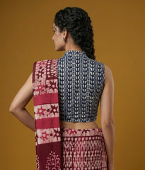 Indigo Dyed Hand Block Printed Blouse