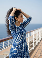 Indigo Dyed Long Dress