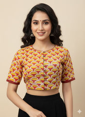 Hand Block Printed Blouse
