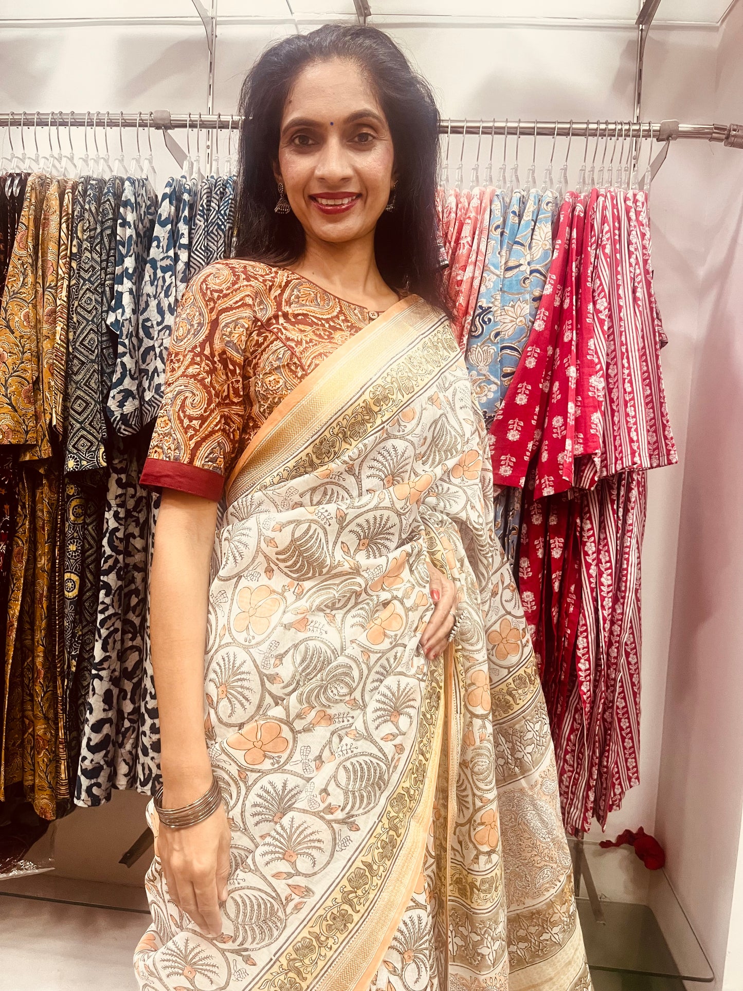 Maheshwari Silk Saree