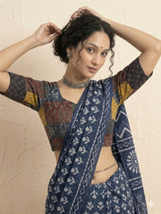 Patchwork AJRAKH Printed Cotton Blouse