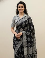 Hand Block Printed Collared Blouse