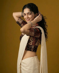 Patchwork AJRAKH Printed Cotton Blouse