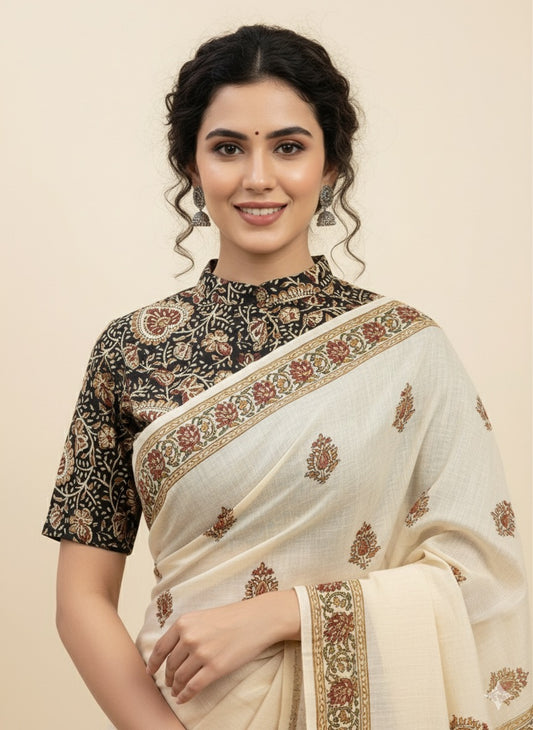 Kalamkari Hand Block Printed Blouse