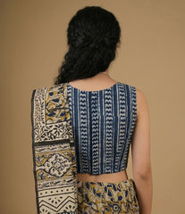 Indigo Dyed Hand Block Printed Blouse