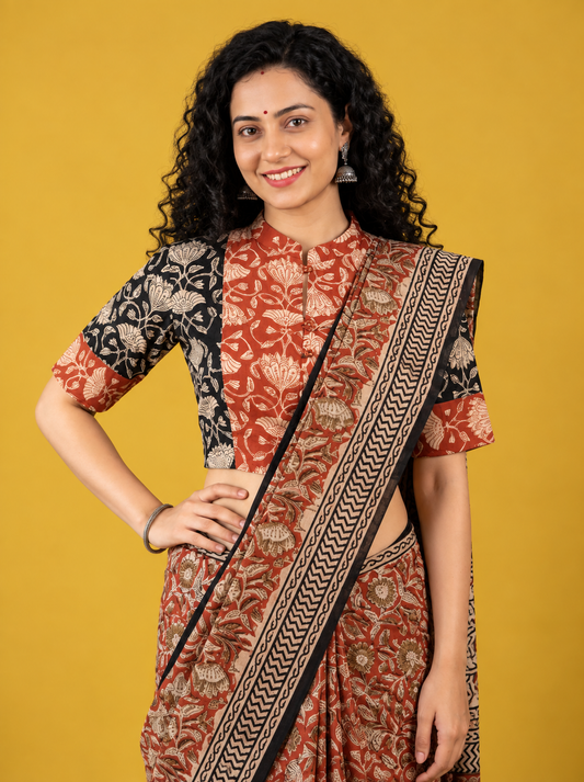 Kalamkari Hand Block Printed Blouse