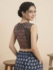 Patchwork AJRAKH Printed Cotton Blouse
