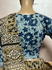 Indigo Dyed Hand Block Printed Blouse