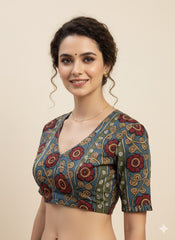 Kalamkari Hand Block Printed Blouse