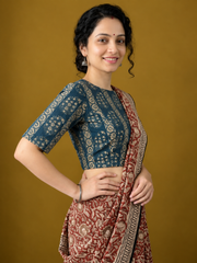 AJRAKH Hand Block Printed Blouse