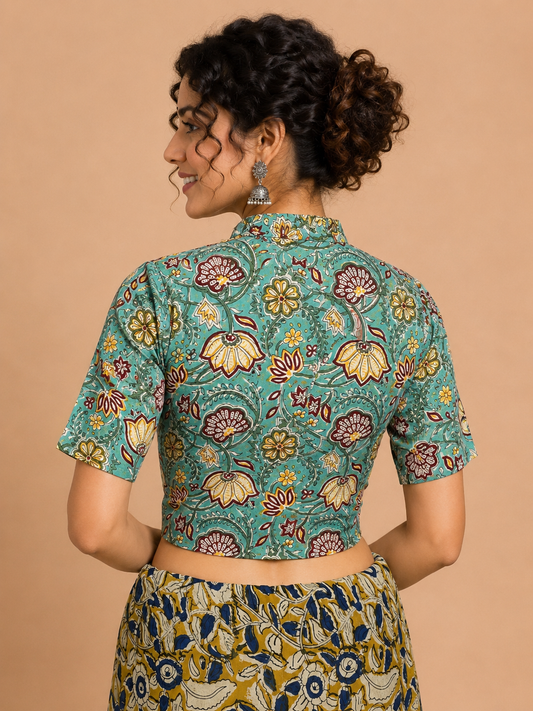 Kalamkari Hand Block Printed Blouse