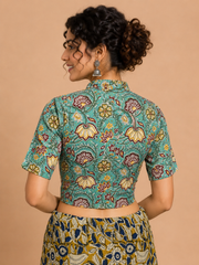 Kalamkari Hand Block Printed Blouse