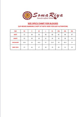 Ajrakh Mashru Silk Mirror Work Padded Blouse