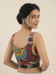 Kantha Hand Stitched Crop Top Blouse (Copy)