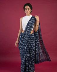 Plain White Cotton Flex Khadi Blouse