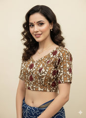Kalamkari Hand Block Printed Blouse