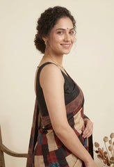AJRAKH Printed Modal Silk Saree
