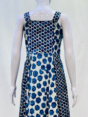 Indigo Dyed Strap Dress