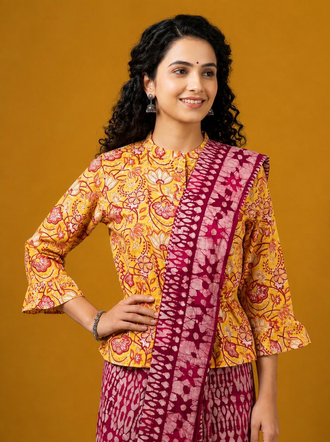 Hand Block Printed Koti Blouse