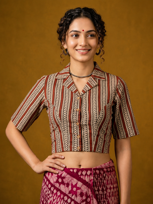Hand Block Printed Blouse